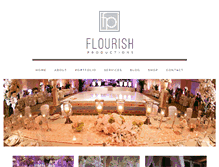 Tablet Screenshot of flourishproductions.com